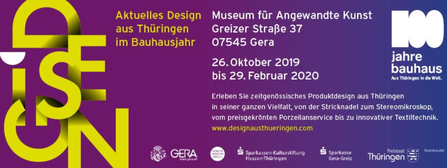 Produktdesign aus Th&uuml;ringen Ausstellung Gera